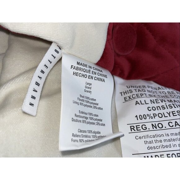 Pottery Barn Velvet Tree Skirt Christmas Quilted Monogram The Myers 60 inches - Picture 10 of 16